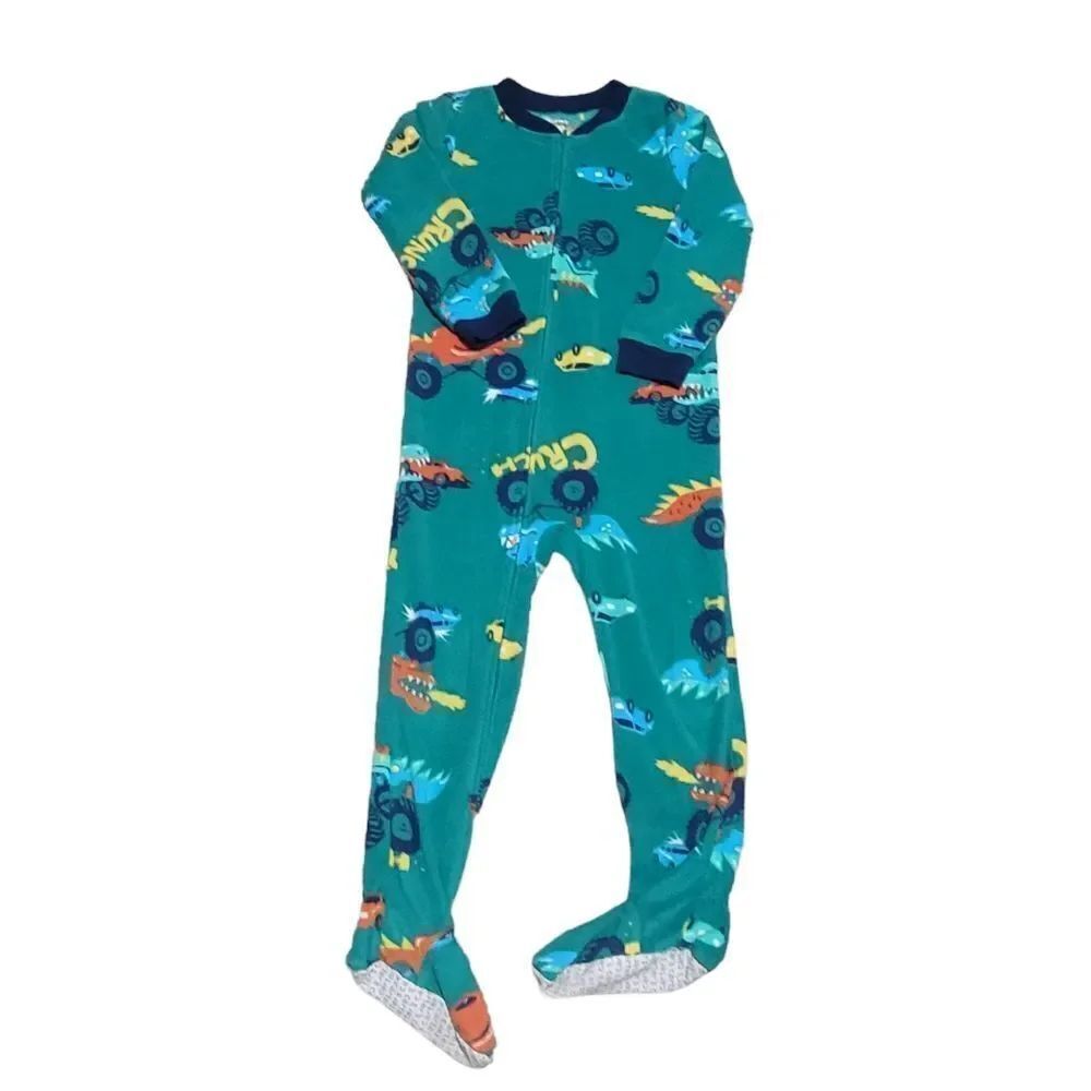 Carters truck footed fleece pajamas 5